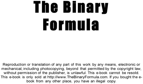 Product picture The Binary Formula